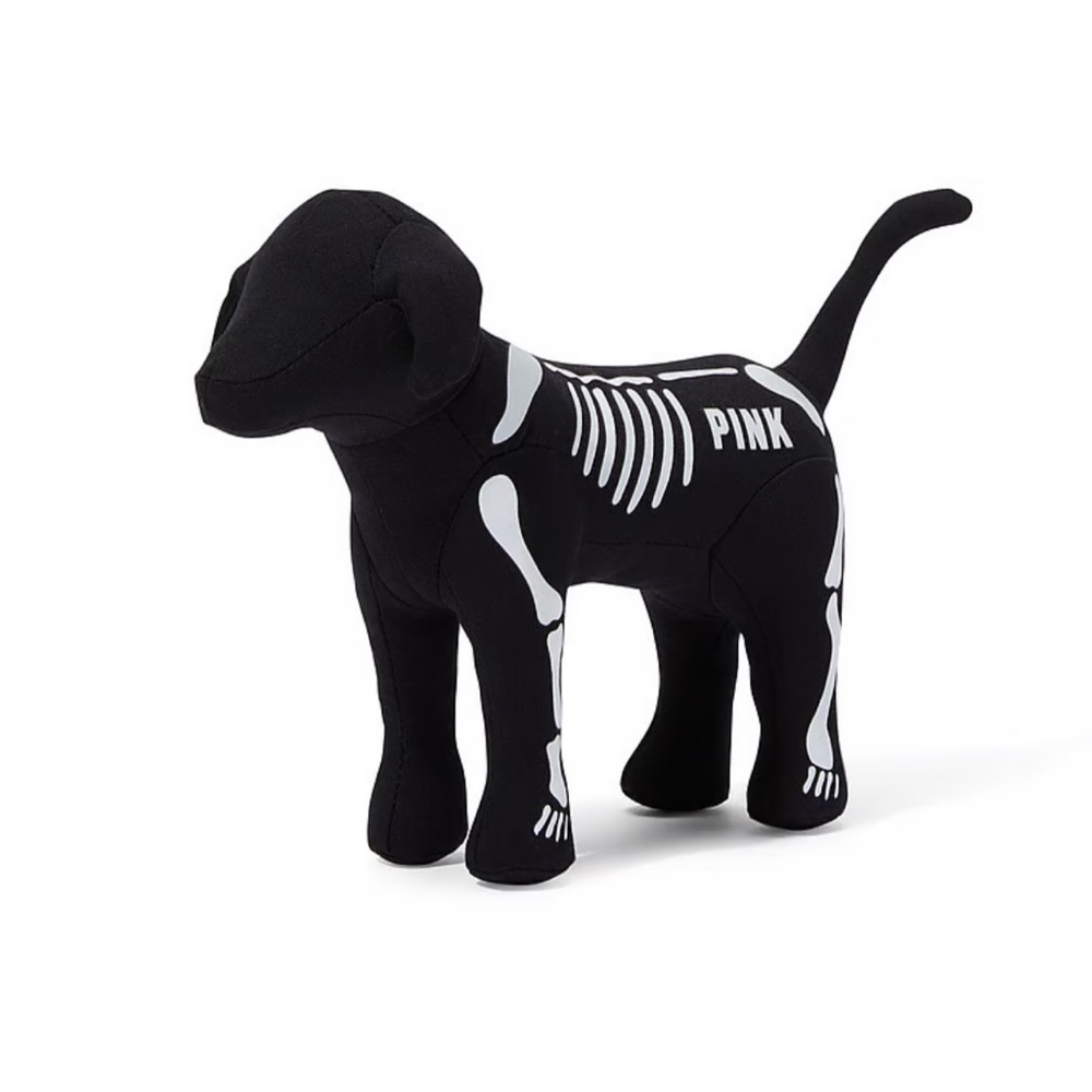 🐶NWT Pink by Victoria’s Secret Mini Skeleton Black & White Dog 🐶